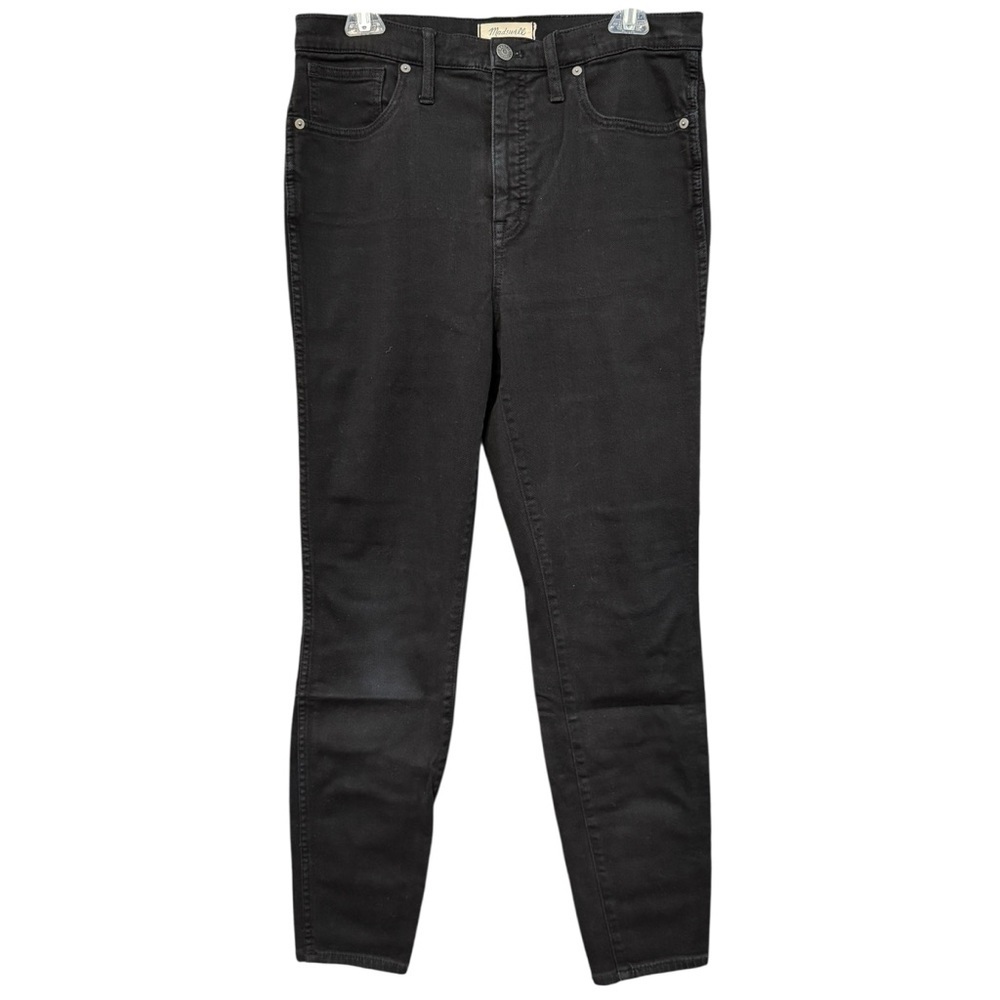 Madewell Women’s Size 30 Black 10” High Rise Skinny Jeans Ankle Length Stretch